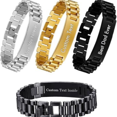 Custom Name Stainless Steel Strap