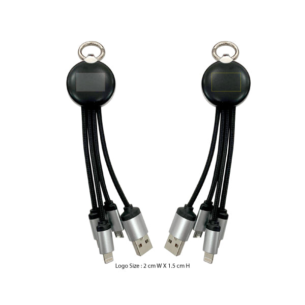 Light-Up Logo 3-in-1 Charging Cab