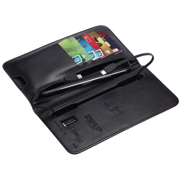 Portable Power Wallet & Phone Charger.