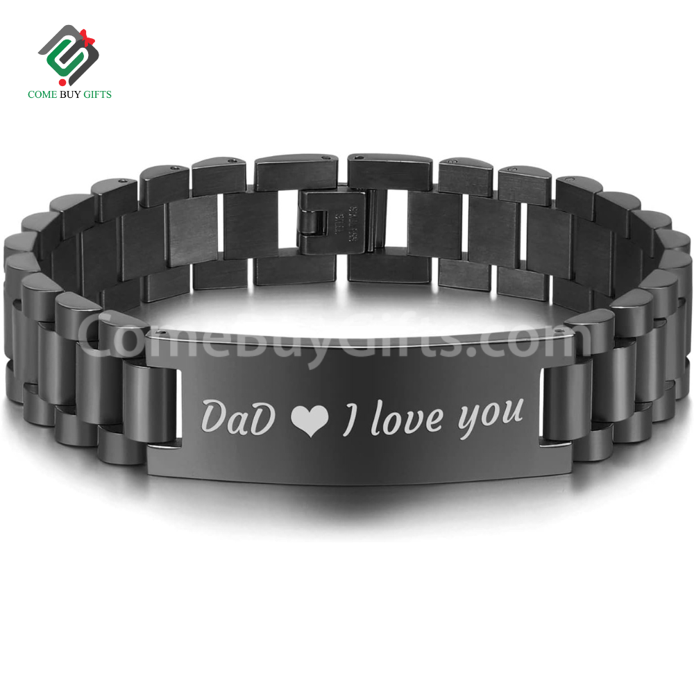 Custom Name Fashionable Stainless Steel Strap