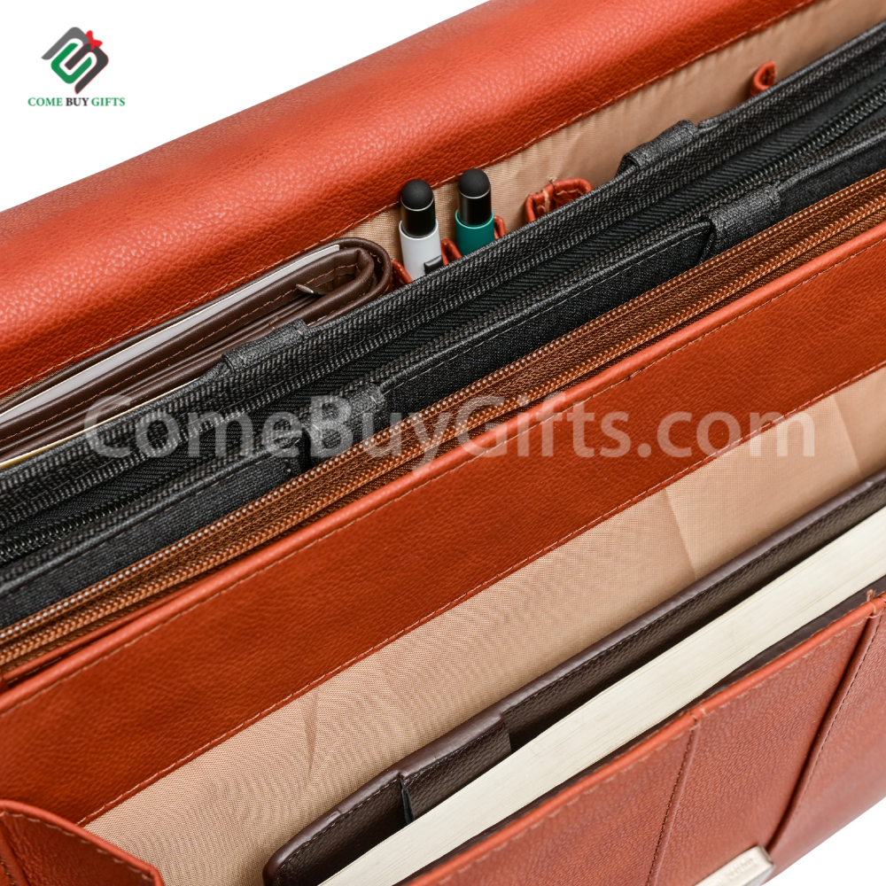 Premium Full-Grain Leather Organiser Bag