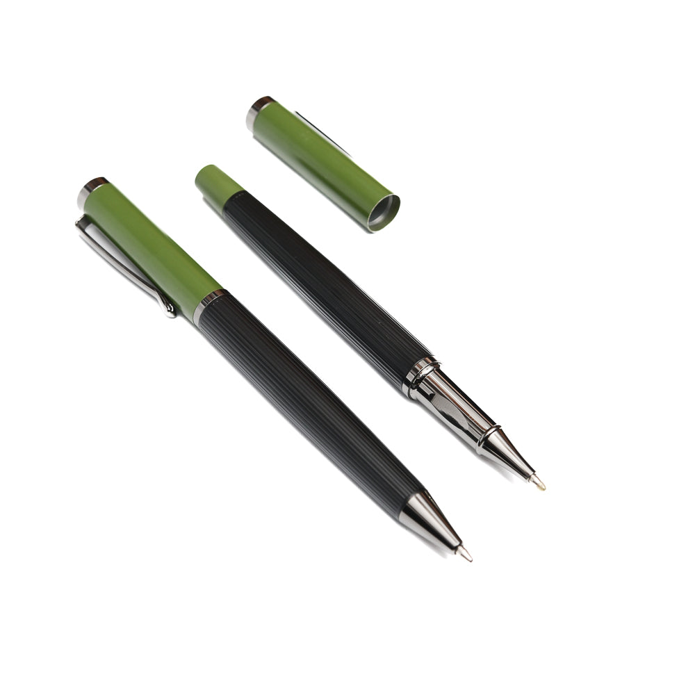 Luxury Pen Set – Dual Writing Collection in Elegant Green Gift Case