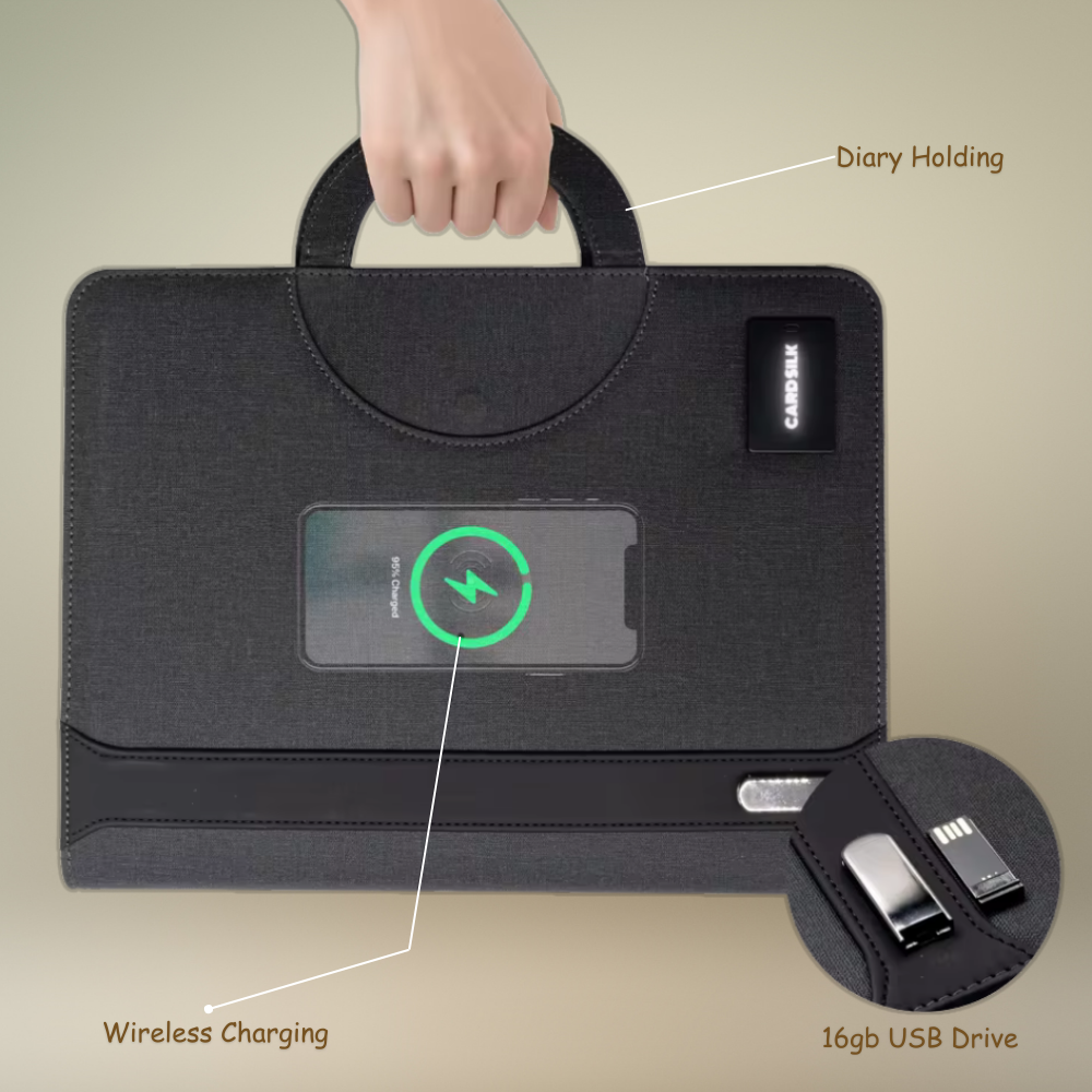 Custom Luxury Business Folder PU Leather