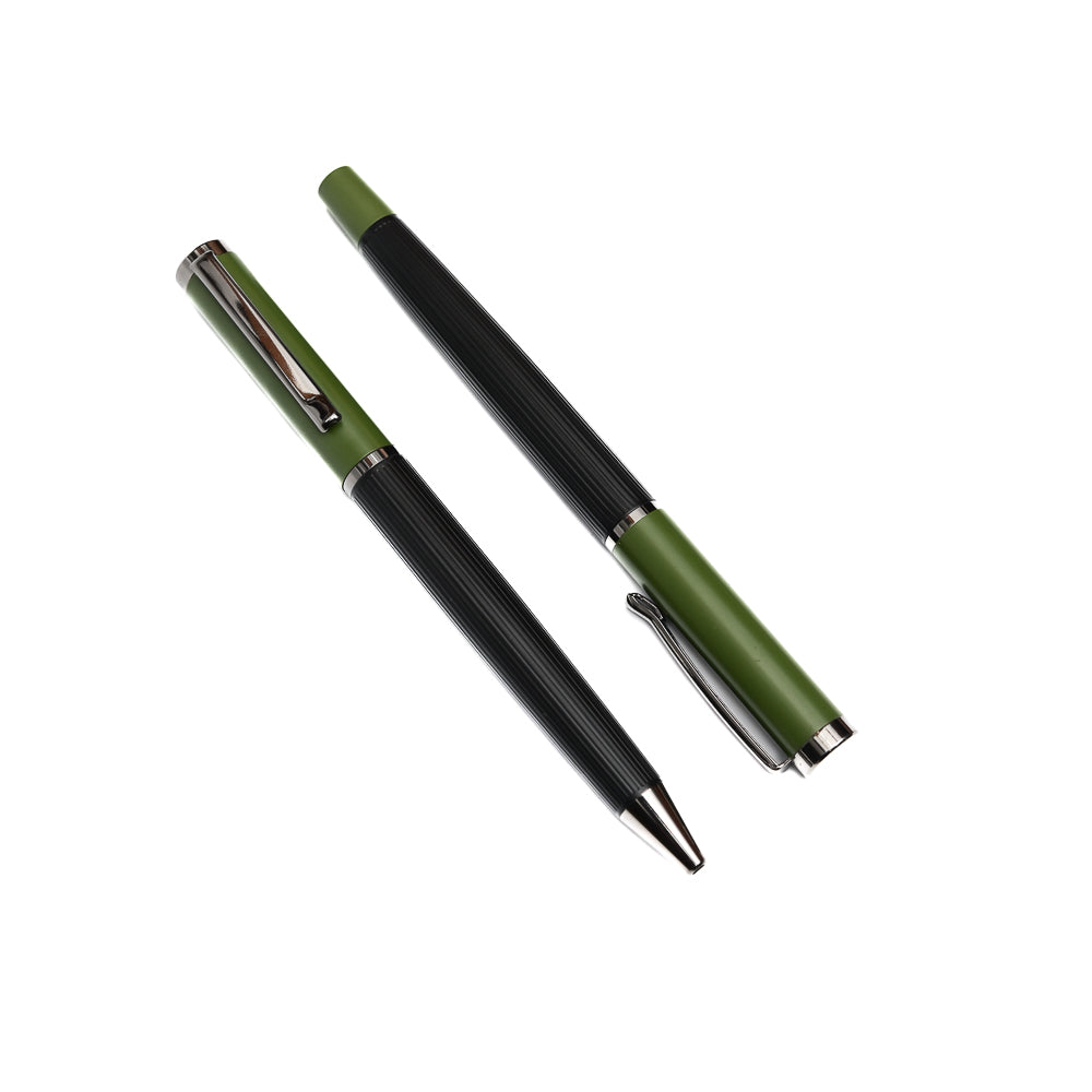 Luxury Pen Set – Dual Writing Collection in Elegant Green Gift Case